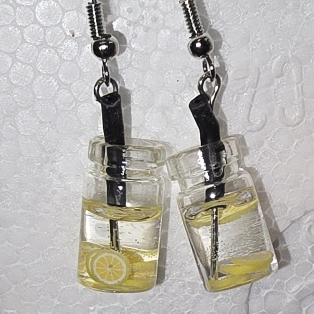 Lemon Slice Jar Earrings